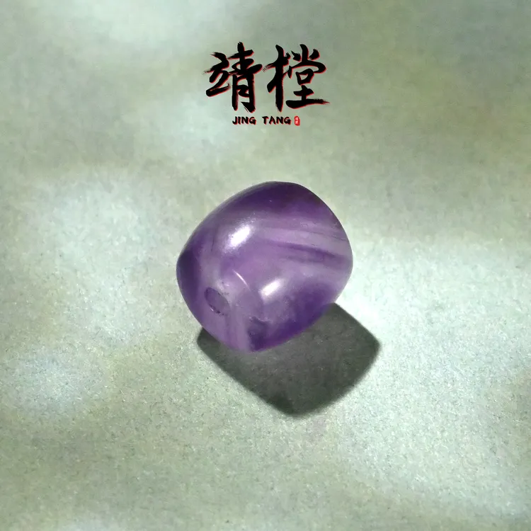 8/10/12MM天然梦幻紫水晶直切桶珠文玩手串配饰配珠腰珠散珠单珠