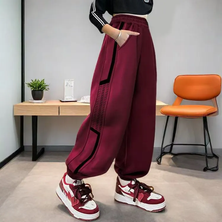 女童裤子春秋款2025新款春季超好看女大童春装卫裤儿童春款运动裤