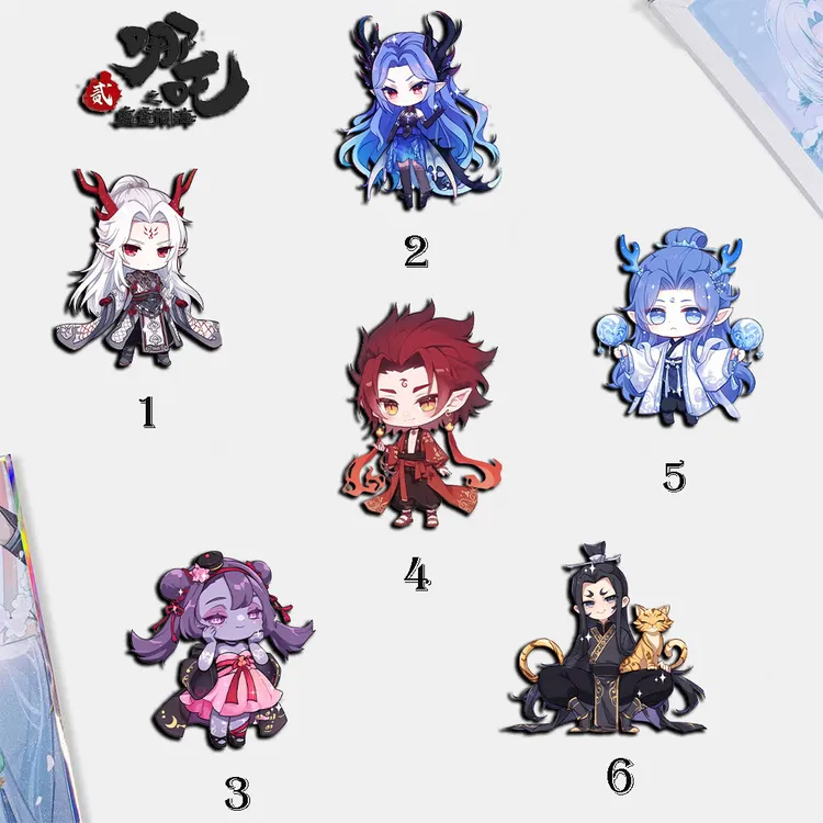 温迪钟离雷神草神芙宁娜火神周边