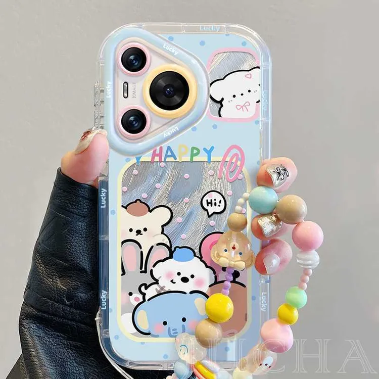 窗口动物适用华为pura70手机壳防摔iphone14高端VIVO新款荣耀