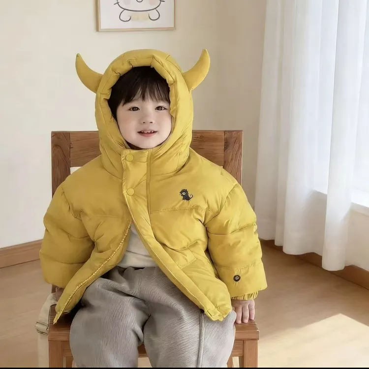 男童棉衣冬装2025新款韩版儿童红色棉袄外套男女宝宝冬季保暖上衣