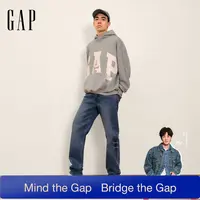 【成毅代言】Gap男女装2025秋季款印花logo连帽休闲卫衣637863
