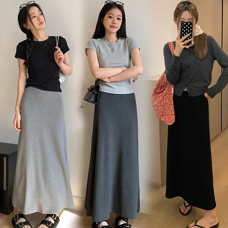 纯棉孕妇半身裙夏季新款外穿休闲孕妇包臀裙高弹力修身显瘦鱼尾裙