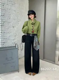 新疆包邮   加绒牛仔拖地裤-86202