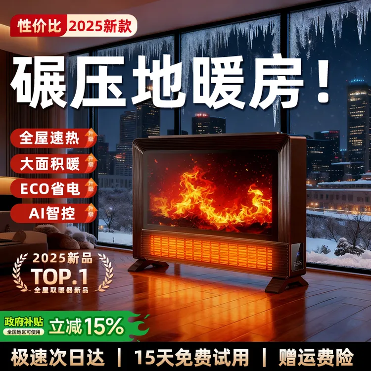 【德国进口】暖风机家用取暖器2025新款电暖气全屋大面积省电神器冬