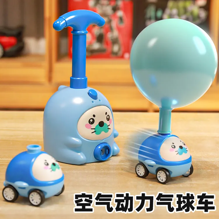 2025新款网红绿色恐龙空气动力车儿童玩具飞天气球车宝宝男孩女孩