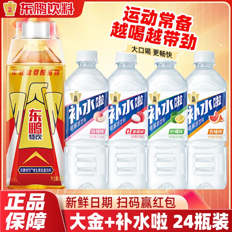 东鹏特饮24瓶【补水+大金】维生素牛磺酸电解质水运动夏日解渴饮料