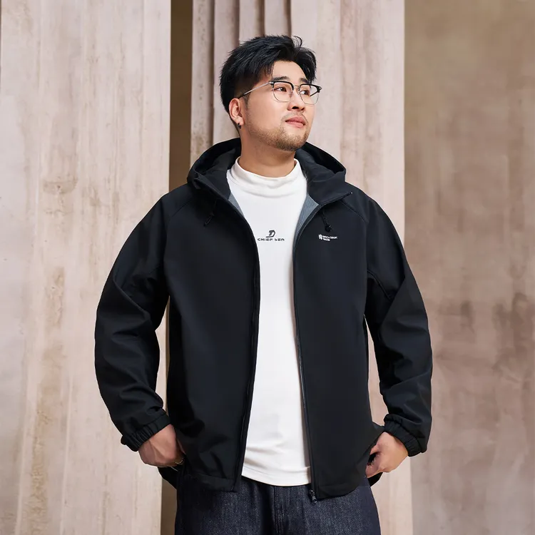 【防风升级款】高级感大码男装秋冬季保暖高档帅气冲锋连帽夹克外套