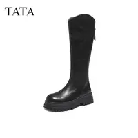 【百丽集团专场】TATA/他她2025冬商场同款女软糖长靴新款CE301DG5