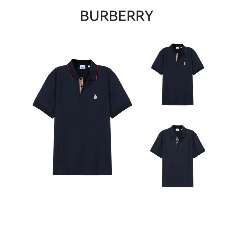 未使用 BURBERRY/博柏利 男士专属TB标识短袖POLO衫 80140041