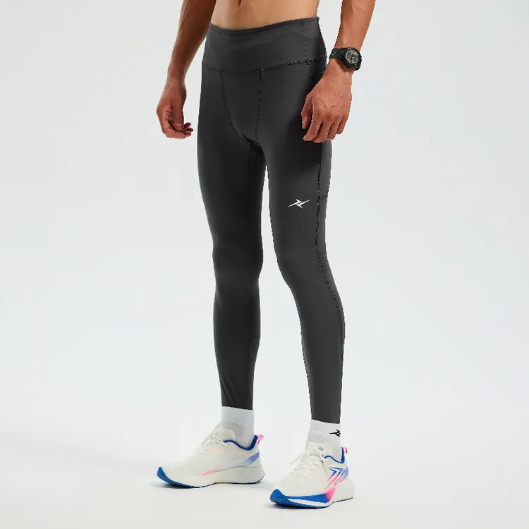 硬核威量磨毛压缩长裤男女日常休闲运动城市慢跑冬季保暖长裤