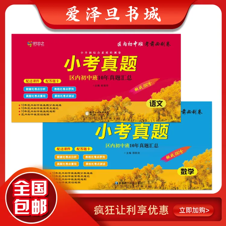 小升初综合素质检测卷 小考真题挑战150分区内初中班10年真题汇总