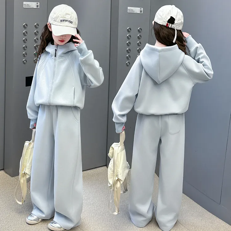 女童秋装套装6-12岁潮款高级感秋季新款儿童卫衣洋气爆款韩版童装
