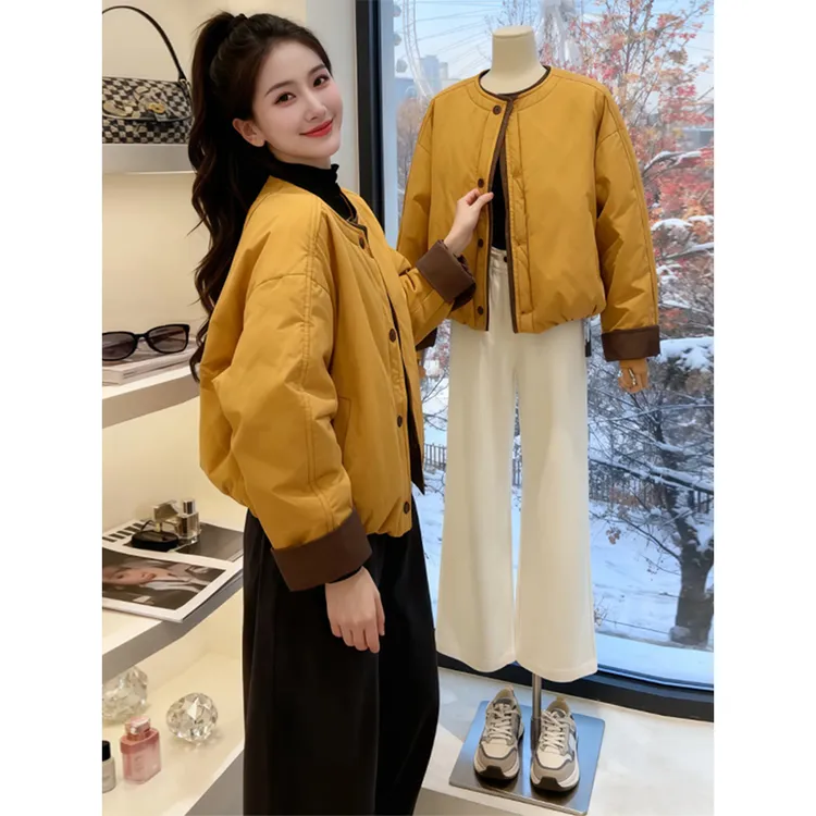 2025冬季新款慵懒风宽松潮流棉服时尚百搭外套女士加厚高级感棉衣