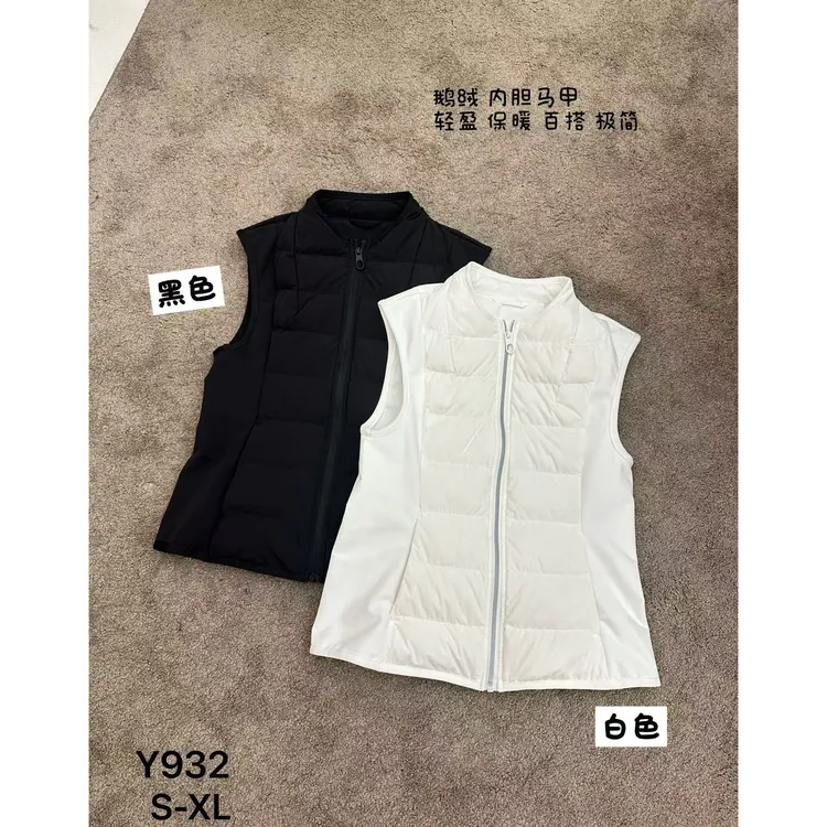 《回购小蛮腰》JING2025冬季932新款宽松马甲鹅绒女装保暖无袖马夹