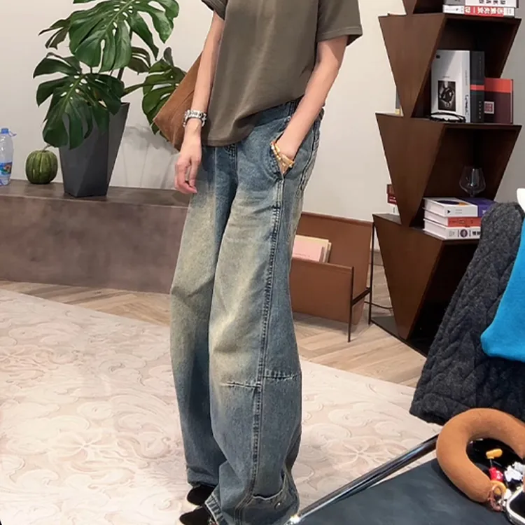 ZUOXIAOQI小铆钉早春牛仔裤22（裤长104-107）