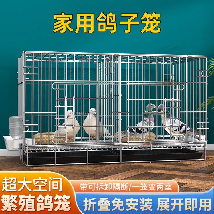 鸽子笼家用养殖笼鸽子配对笼大号鸽子笼家用带隔断繁殖养殖鸽笼清