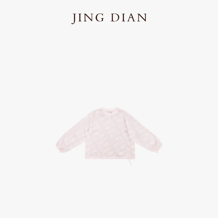 【JINGDIAN】定制款浅粉色圆领薄款长袖天丝苎麻衬衫 设计师时尚