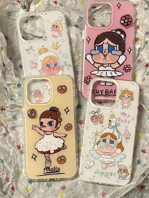 趣味卡通哭娃适用苹果17Promax16手机壳vivo华为oppo小米15防摔壳