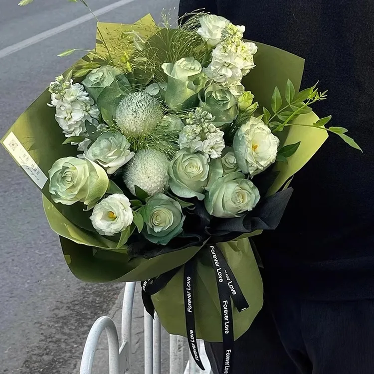 【绿野仙踪】苏格兰绿玫瑰鲜花束生日配送男女友速递同城附近店上门