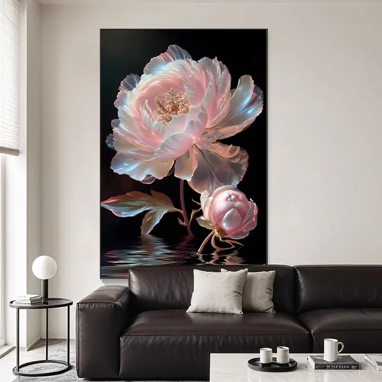 【画为峰】高级感入户装饰画艺术花卉客厅沙发背景墙大气玄关画挂画