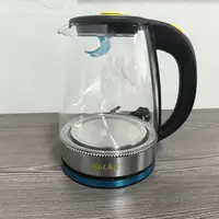 外贸彩盒装2L高硼硅蓝光电热烧水壶