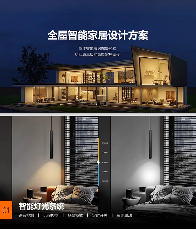 一口价全屋智能包设计包安装包调试三房两厅 四房两厅 两房两厅