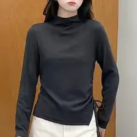 823洋气设计感不规则打底衫（衣长55左右）