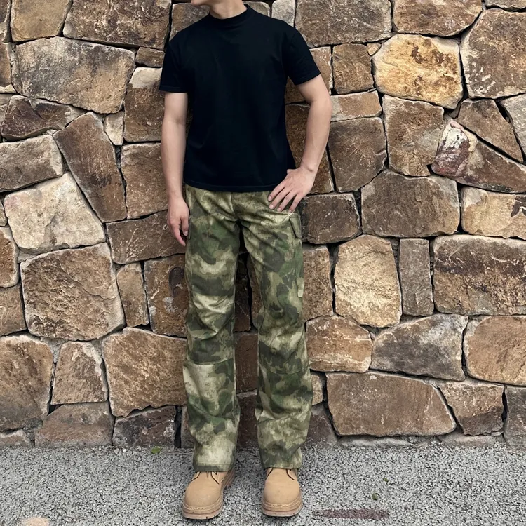 【春昂】美式迷彩工装裤立体剪裁百搭直筒裤情侣宽松潮流户外长裤