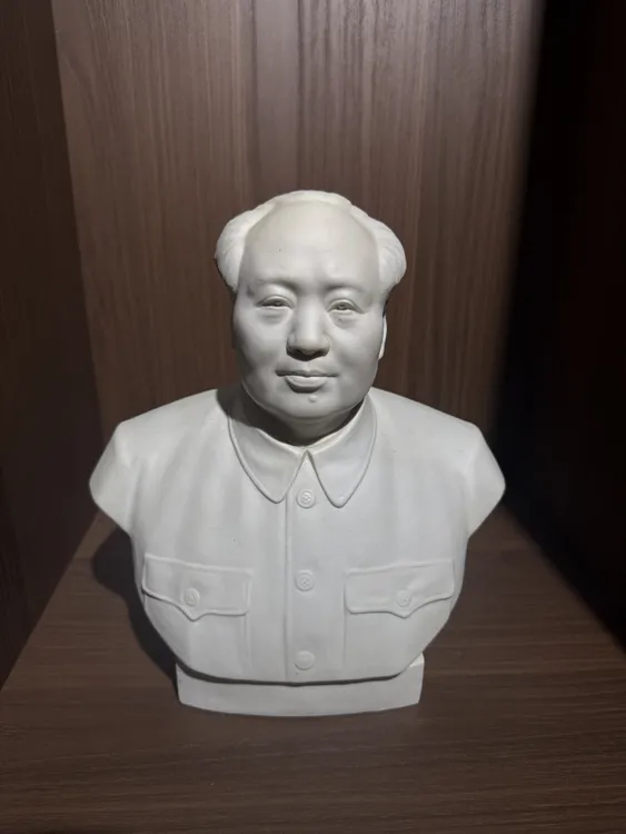 广东石湾刘泽棉大师瓷像高度28宽24保老保真全品像陶瓷工艺品白瓷