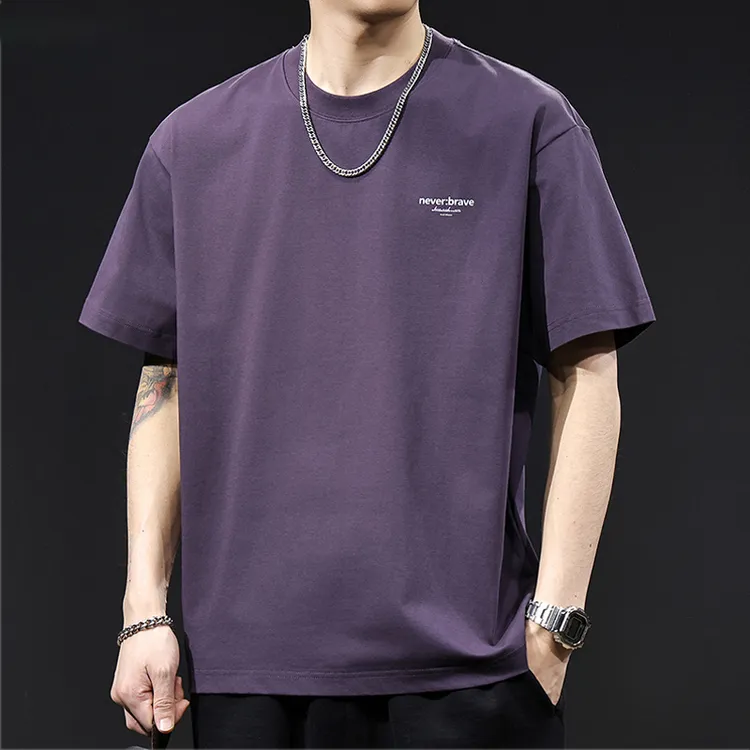 Louispro冰感短袖t恤男夏季2025新款潮大码高端衣服重磅男士体恤