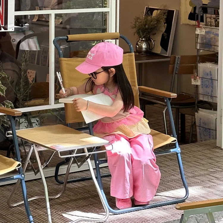 壹妈女童夏装套装2025新款女宝中小童洋气时尚粉色女孩时髦两件套