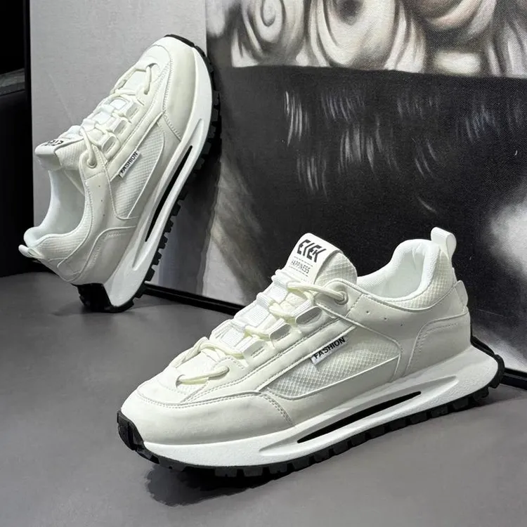 【香港QXWB&Shoes官方正品】潮流阿甘鞋男秋季高密网透气跑步老爹鞋