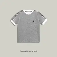 织带拼接设计感休闲时尚显瘦上衣2110