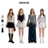 【雪宝专享】Kroche T恤套装/开衫吊带/牛仔裤/针织衫