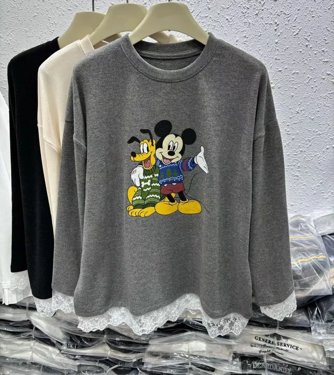 【米奇T】韩系印花宽松T恤