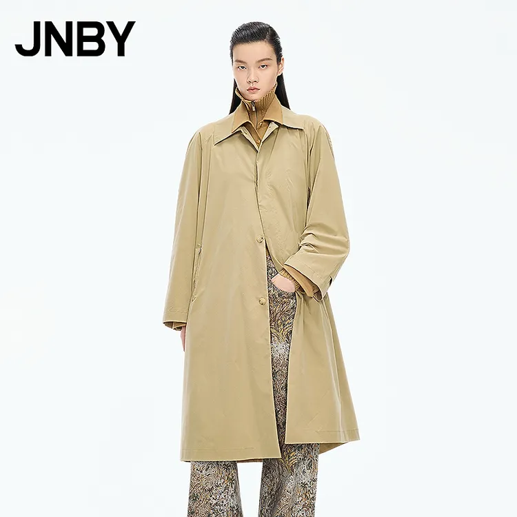 【商场同款】JNBY/江南布衣25秋新品风衣A型宽松插肩袖5P8913430