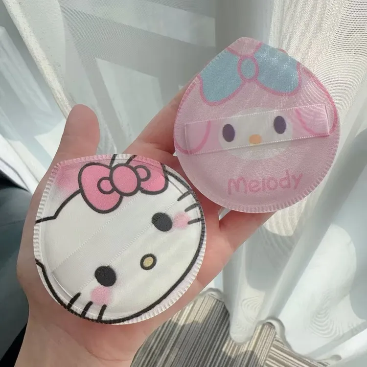 可爱KT气垫粉扑棉花专用糖大水滴美妆不吃湿两用新款卡通学生