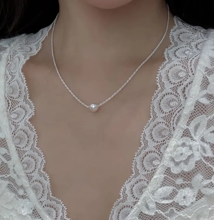 吊坠925银 极光银链 原创设计素款时尚日韩精致链子珠宝女