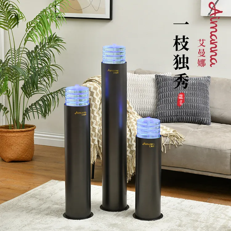 现代简约流水循环水摆件客厅办公室落地喷泉水景加湿乔迁开业装饰