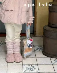 2025冬季新款女童加绒加厚小兔子印花打底裤77163