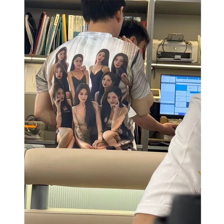 2025夏季爆款美女潮流短袖短裤3D印花男女青少年舒适透气一套