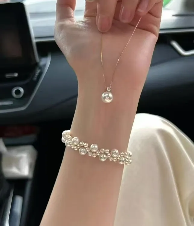 frlian轻奢珠宝系列不掉色设计珍珠手链珍珠猫爪手链可爱精致