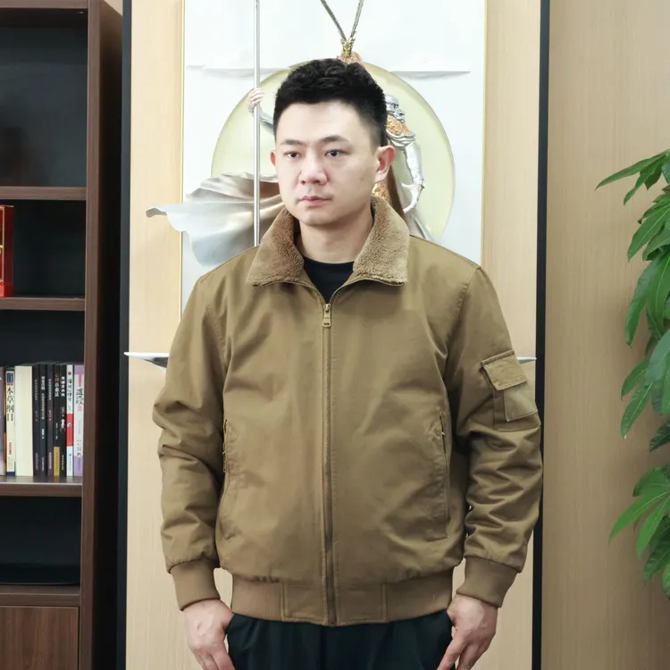 【可选拆卸毛领】新款加绒B2轰炸机上校飞行服纯棉面料加绒内里8880