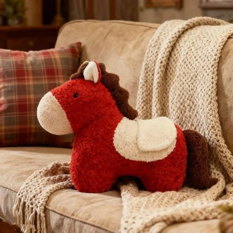 马年玩偶吉祥物公仔可爱2026年吉祥物生肖毛绒公仔小马居家TTT