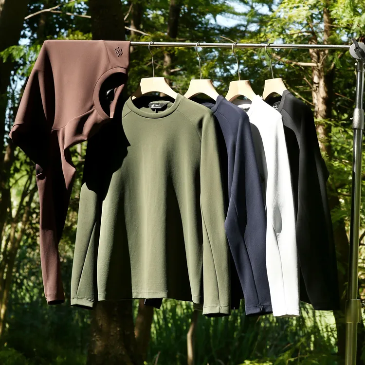 ‌秋季简约健身T恤弹力纯色 修身圆领长袖卫衣 百搭休闲上衣‌