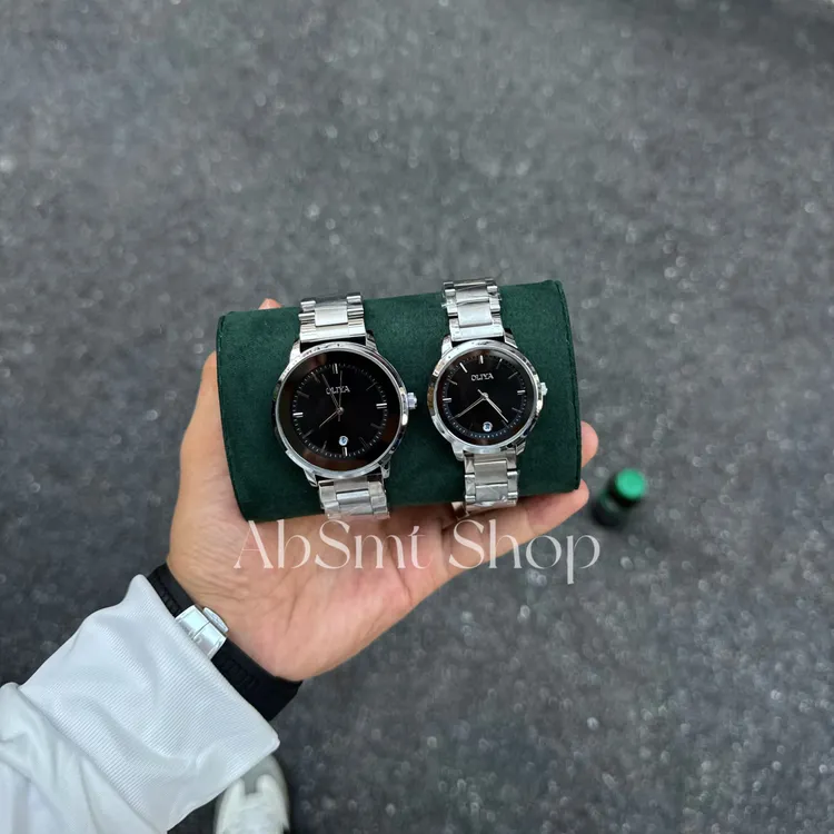 时尚高级感简约日历防水钢带男士手表