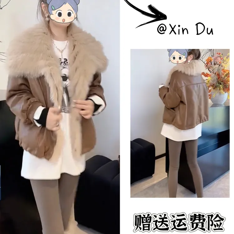 2025秋冬季新款时尚显瘦气质女士网红洋气外套百搭款D24911