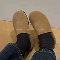 【NO退NO换】欧货 软糯糯保暖2穿豆豆鞋半拖 【正码正拍】