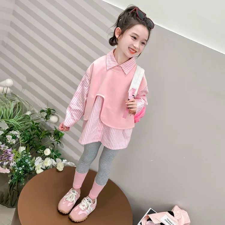 芭雅莲Kids女童春装2025新款儿童套装韩系穿搭宝宝洋气炸街女小童